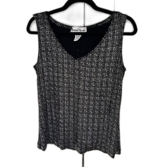 Ronni Nicole Sparkle Top & Cardigan Set Formal Party Black Silver Sz. small NWT - Picture 8 of 9